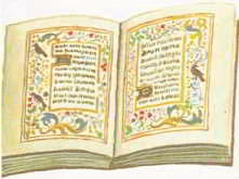 книга написанная монахами и украшенная иллюстрациями и золотом